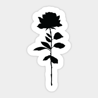Black Rose Sticker